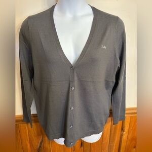 Monogrammed Judy, Lands End Sweater.   Size XL